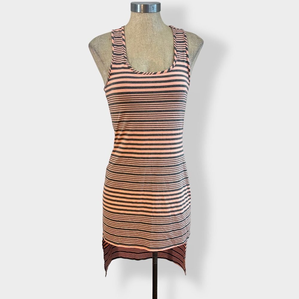 Xhilaration High Low Striped Tank Dress X Small